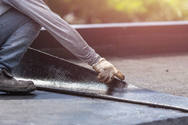 Professional Waterproofing technician working in New Plymouth, OH